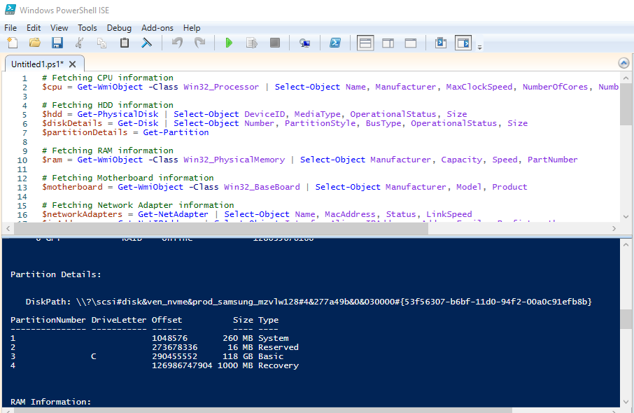 Exploring Windows PowerShell for Hardware Information